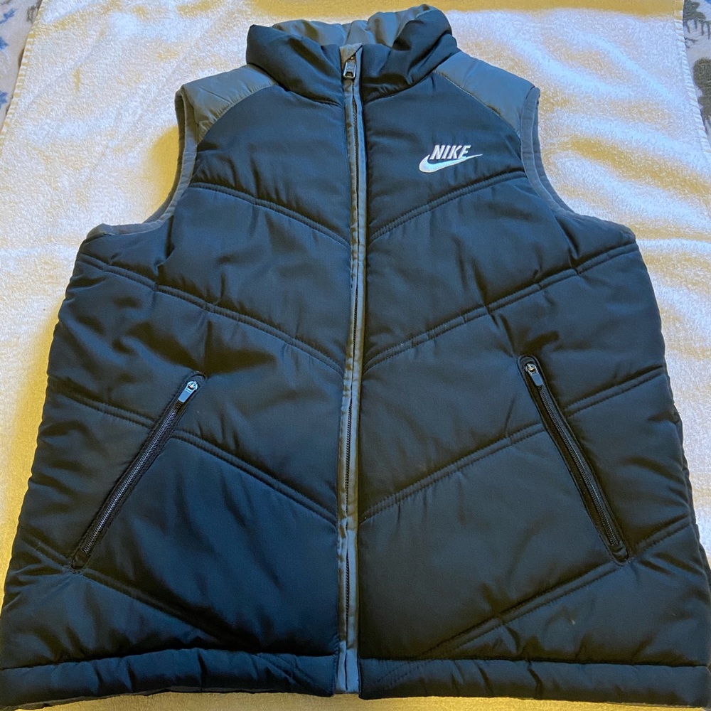 Black and Grey Vest